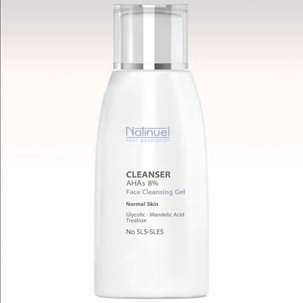 Cleanser AHAs 8% 150 ml detergente viso per pelli normali Natinuel