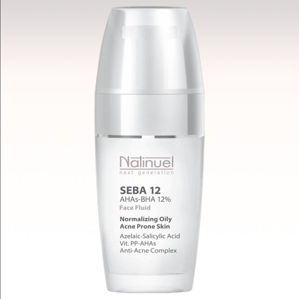 Seba 12 AHA BHA 12% 50 ml fluido viso per pelle grassa e acneica Natinuel